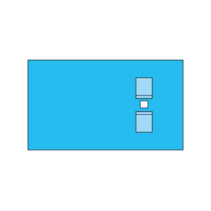 Göz cerrahileri için çift poşlu steril örtü.