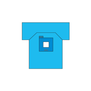 Laparoskopik cerrahi işlemler için kullanılan insizyonlu steril örtü.