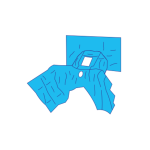 Laparoskopik ve perineal cerrahi işlemler için steril örtü.