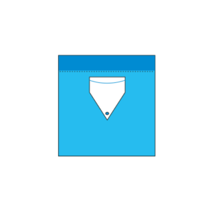 Doğum sırasında hijyenik koruma sağlayan poşlu doğum alt örtüsü.