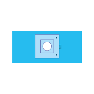 Sezaryen doğum için steril cerrahi örtü.