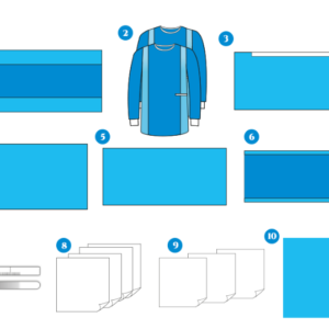 Beyin cerrahisi için steril ve tek kullanımlık cerrahi set.