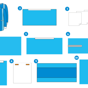 Kalça ameliyatları için steril ve tek kullanımlık cerrahi set.