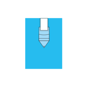 Antroskopi ameliyatları için kullanılan U yarıklı, poşlu steril örtü.