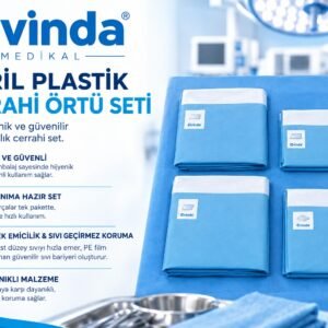 STERİL PLASTİK CERRAHİ ÖRTÜ SETİ 5'Lİ